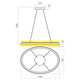 LED Полилей Nobu 01-3817 Redo 100W CCT 3000K-4000K | Osvetlenieto.bg