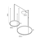LED Полилей Orion 01-3881 Redo 98W CCT 2700K-3000K-4000K Triac Dimmable | Osvetlenieto.bg