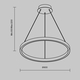 LED Полилей Rim MOD058PL-L32BK Maytoni 36W 3000K-4000K | Osvetlenieto.bg