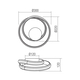 LED Аплик Torsion 01-4353 Redo 20W CCT 2700K-3000K-4000K | Osvetlenieto.bg