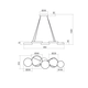 LED Полилей Cronos 01-2544 Redo 65W 3000K | Osvetlenieto.bg
