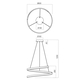 LED Полилей Scroll 01-4014 Redo 38W CCT 3000K-4000K-6000K | Osvetlenieto.bg