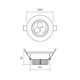 Луна за вграждане 115 LED 3X1W AL driver inc. 70317 Smarter | Osvetlenieto.bg