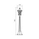 Градинска лампа BREMEN H98 1xE27 IP23 9961 Smarter | Osvetlenieto.bg