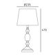 Настолна лампа MONACO T01885WH CosmoLight 1xE27 | Osvetlenieto.bg