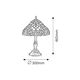 Настолна лампа Tiffany Mirella 8090 Rabalux 1xE27 | Osvetlenieto.bg
