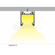 Черен LED профил LINEA20 EF/TY 2000 открит монтаж | Osvetlenieto.bg