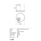 LED Полилей ORBIT 01-1948-TRIAC Redo 42W 3000K D600 SAND BLACK | Osvetlenieto.bg