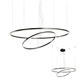 LED Полилей ORBIT 01-1953-DALI Redo 108W 3000K D1000+600 SAND BLACK | Osvetlenieto.bg
