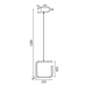 LED Пендел EUCLID-1 V27LEDP22WH Aca Lighting 8W 3000K | Osvetlenieto.bg