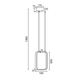 LED Пендел SYMETRIA V30LEDP18BK Aca Lighting 11W 3000K | Osvetlenieto.bg