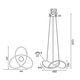LED Полилей GORDIUS HM92LEDP48BR Aca Lighting 48W 3000K | Osvetlenieto.bg