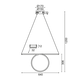 LED Полилей ZERO HM98LED64BK Aca Lighting 32W 3000K | Osvetlenieto.bg