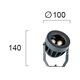 LED Външен прожектор ERMIS 4205000 Viokef 3W 3000K | Osvetlenieto.bg