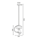 Пендел PARACHUTE ZM931P25W Aca Lighting 1xGU10 | Osvetlenieto.bg