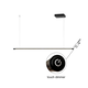 LED Полилей AVENUE ZM16LEDP105BK Aca Lighting 18W 3000K | Osvetlenieto.bg