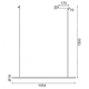 LED Полилей AVENUE ZM16LEDP105BK Aca Lighting 18W 3000K | Osvetlenieto.bg
