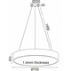 LED Полилей OPTIMUS V29LEDP75BK Aca Lighting 60W 3000K | Osvetlenieto.bg