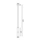 Пендел DA VINCI HM851P6BK Aca Lighting 1xGu10 | Osvetlenieto.bg