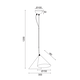 Полилей DIOSCURI EF23P233BB Aca Lighting 2xE14 | Osvetlenieto.bg