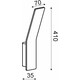 LED Аплик ZEN ZD80039LEDBK Aca Lighting 9W 3000K | Osvetlenieto.bg