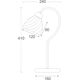 Настолна лампа BYRON DLX7391T Aca Lighting 1xE14 | Osvetlenieto.bg