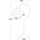 Настолна лампа BYRON DLX7391TBR Aca Lighting 1xE14 | Osvetlenieto.bg