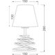 Настолна лампа LAGOS OYD10134BTL1 Aca Lighting 1xE27 | Osvetlenieto.bg