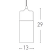 Пендел ZAMBELIS 1515 PENDANT 1L GLASS 1xE27 | Osvetlenieto.bg