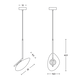 LED Пендел ZAMBELIS 20254 PENDANT LIGHT MATT OPAL WHITE GLASS & BLACK METAL 5W 3000K | Osvetlenieto.bg