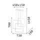 LED Полилей FRAME SP QUADRATO NERO 3000K 269375 Ideal Lux | Osvetlenieto.bg
