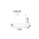 LED Полилей HULAHOOP SP D061 258775 Ideal Lux | Osvetlenieto.bg