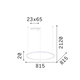 LED Полилей HULAHOOP SP D081 258768 Ideal Lux | Osvetlenieto.bg