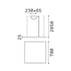 LED Полилей ORACLE SLIM SP D070 SQUARE 3000K ON-OFF BI 259178 Ideal Lux | Osvetlenieto.bg