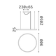 LED Полилей ORACLE SLIM SP D090 ROUND 3000K ON-OFF NE 229508 Ideal Lux | Osvetlenieto.bg