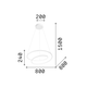 LED Полилей OZ SP D080 ON-OFF BIANCO 3000K 253664 Ideal Lux | Osvetlenieto.bg