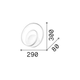 LED Аплик OZ AP ON-OFF NERO 3000K 269399 Ideal Lux | Osvetlenieto.bg