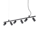 Полилей DYNAMITE SP6 ROUND NERO 231396 Ideal Lux 6xGU10 | Osvetlenieto.bg
