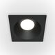 Черна  квадратна луна за баня Zoom Maytoni DL033-2-01B GU10 IP65 | Osvetlenieto.bg