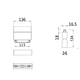 LED осветител за магнитна шина TR013-2-10W3K-B Maytoni 10W 3000K 48V | Osvetlenieto.bg