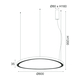 LED Полилей HARMONY BR97LEDP80GD Aca Lighting 74W 3000K | Osvetlenieto.bg