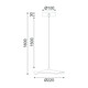 LED Полилей NIMFEA ZM34LEDP22BR Aca Lighting 5W 3000K | Osvetlenieto.bg