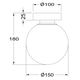 Аплик Basic form MOD321WL-01G1 Maytoni 1xE14 | Osvetlenieto.bg