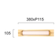 LED Аплик за баня FRIDA 4238700 Viokef 8W 3000K | Osvetlenieto.bg