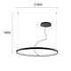 LED Полилей VERDI 4224300 Viokef 56W 3000K | Osvetlenieto.bg