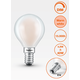 E14 3.4W 2700K Radium LED крушка Filament Матова Димируема 470lm P45 Mini-Ball CRI/Ra ≥90 | Osvetlenieto.bg
