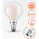 E14 4.2W 2700K Radium LED крушка Filament Матова 470lm P45 Mini-Ball | Osvetlenieto.bg