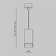 LED Пендел Orlo P085PL-12W3K-B Maytoni 12W 3000K | Osvetlenieto.bg