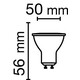 GU10 6.5W 3000K Radium LED крушка Димируема 575lm 120° CRI/Ra ≥90 | Osvetlenieto.bg