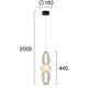 LED Полилей SHINY 4303900 Viokef 17W 3000K | Osvetlenieto.bg